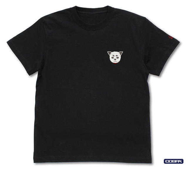 『銀魂』定春 ワンポイント刺繍Tシャツ（BLACK）