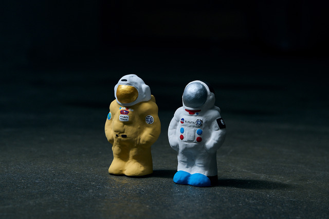 宇宙兄弟 瀬戸焼 兄弟土人形