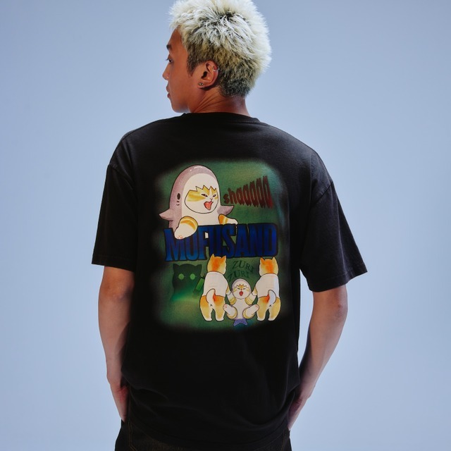 Tシャツ　ホラーサメにゃん