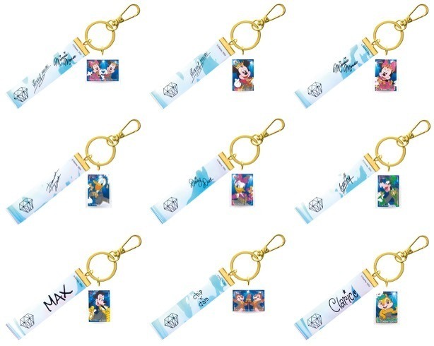G賞 銀テープ風キーホルダー 全9種