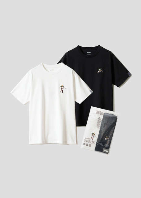 『進撃の巨人』×グラニフ　「心臓を捧げた者たち｜2パックアイコンTシャツ」