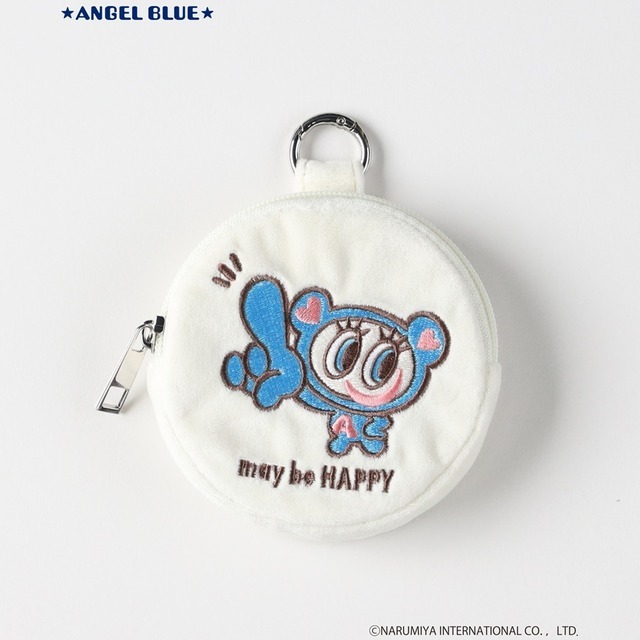 「ANGEL BLUE」×「Right-on」丸型ポーチ 2,490円（税込）