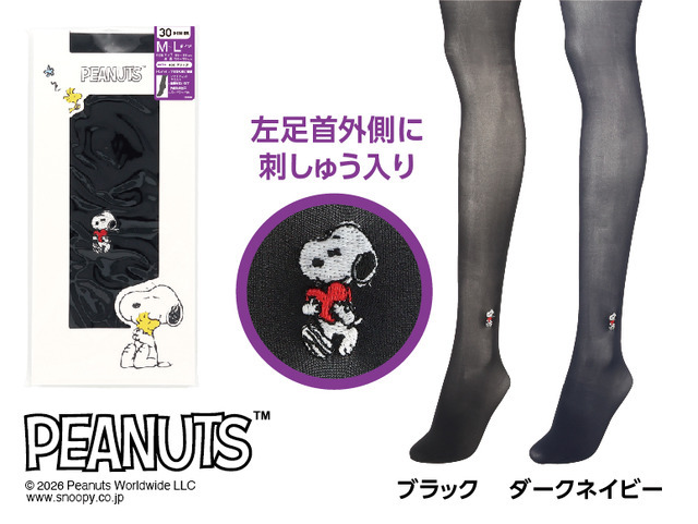 PEANUTS タイツ30デニール