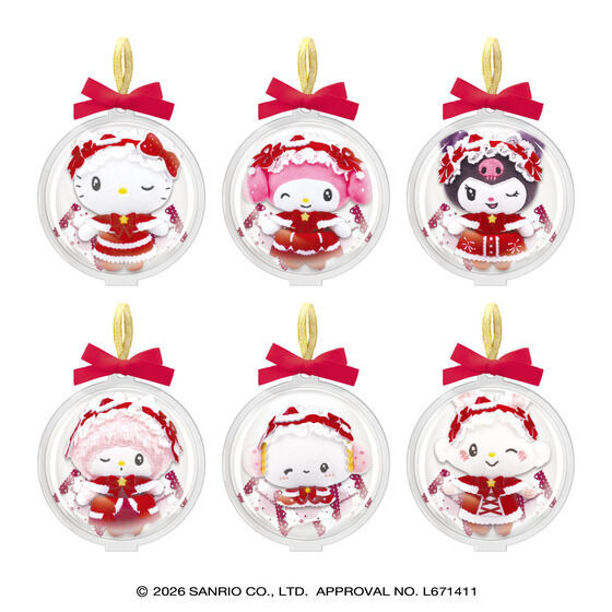 サンリオキャラクターズ オーナメント HolidayLolita(全6種)￥2,200(税込)