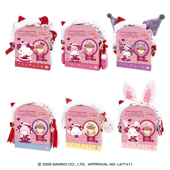 サンリオキャラクターズ ヘッドドレス HolidayLolita(全６種)￥2,200(税込)