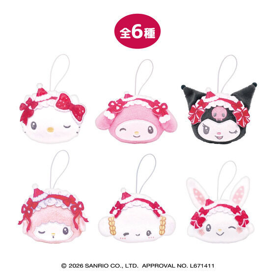 サンリオキャラクターズ ぬいストラップ HolidayLolita（6個入り）￥5,280(税込)