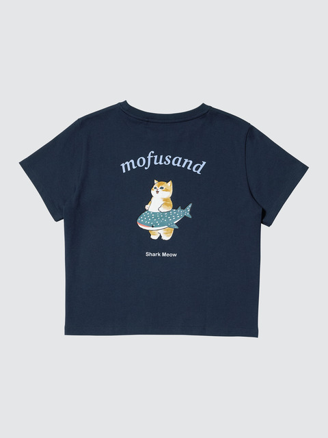 mofusand UT/ショート（ネイビー）