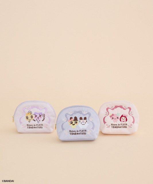 たまごっち 刺繍ラウンドポーチ