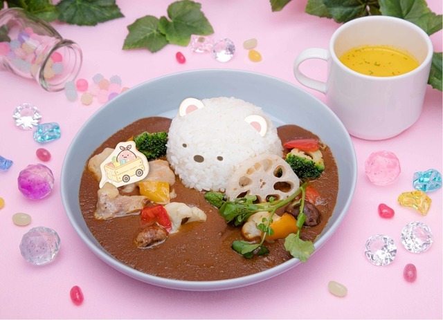 「すみっコぐらし もぐらのおうちカフェ」しろくまカレー（C）2020 San-X Co., Ltd. All Rights Reserved.