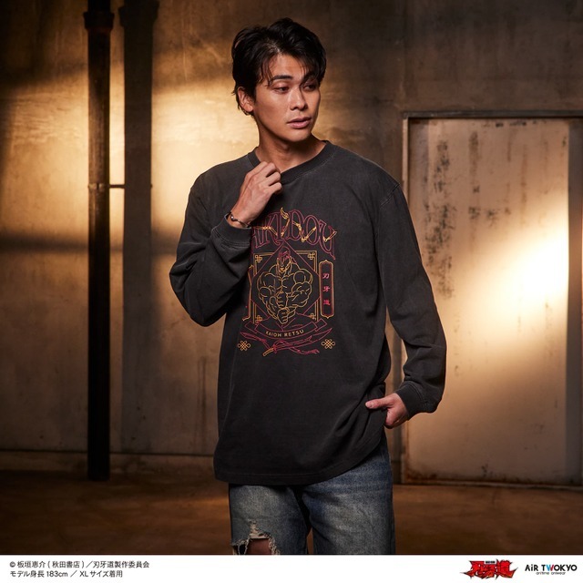 アニメ『刃牙道』シーンイラストロングスリーブTシャツ 2（烈海王）