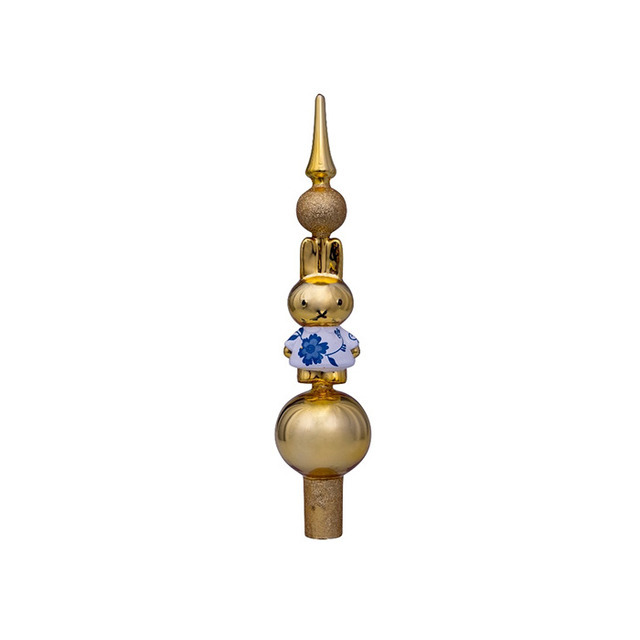 「ミッフィー」Tree Topper glass Delft blue dress