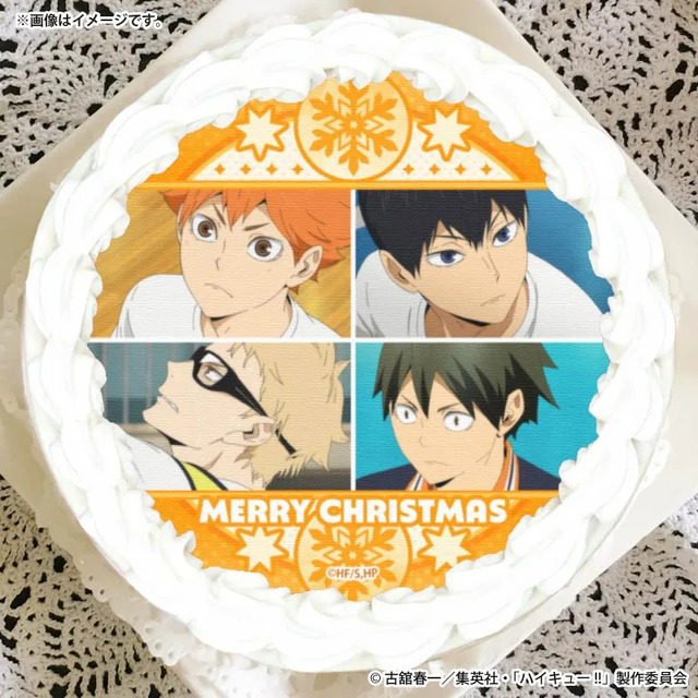 Xmasプリケーキ2026（日向翔陽・影山飛雄・月島 蛍・山口 忠）【特典缶バッジ付き】[ハイキュー!!]