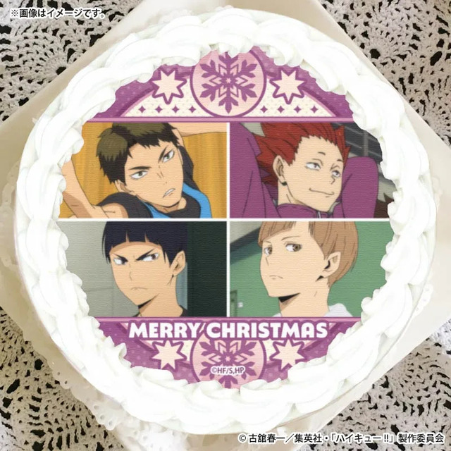 Xmasプリケーキ2026（牛島若利・天童 覚・五色 工・白布賢二郎）【特典缶バッジ付き】[ハイキュー!!]