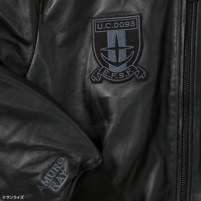 STRICT-G ALPHA『機動戦士ガンダム 逆襲のシャア』LEATHER MA-1 HERITAGE FIT FLIGHT JACKET アムロ・レイ