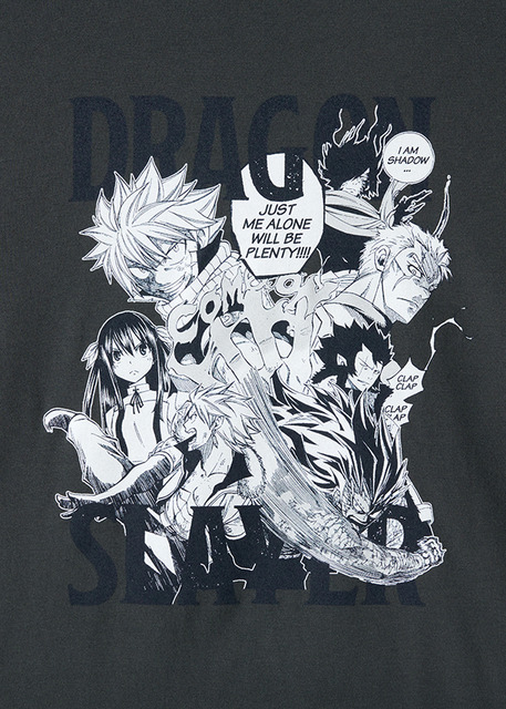 『FAIRY TAIL』× グラニフ　「滅竜魔導士｜Tシャツ」　部分アップ