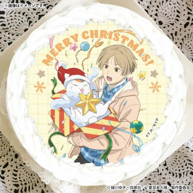 Xmasプリケーキ2026（夏目貴志＆ニャンコ先生(2026年描きおろしイラスト)）【特典缶バッジ付き】[夏目友人帳]