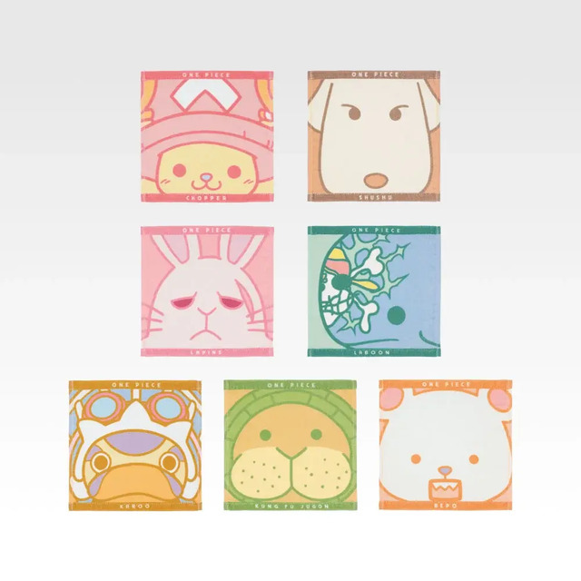 「一番くじ ワンピース～あにまる大集合！～」E賞：タオルコレクション（選べる全7種）