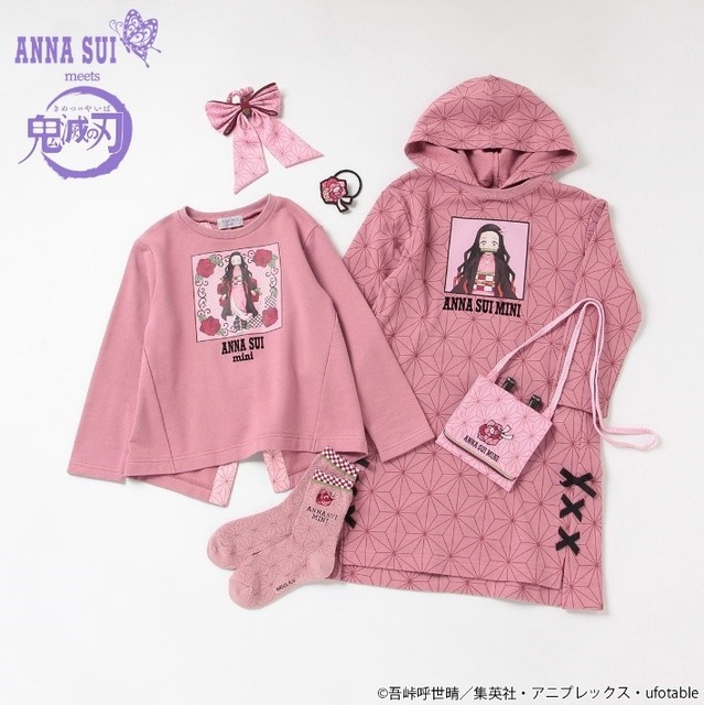 「ANNA SUI mini×鬼滅の刃」禰豆子モデル（C）吾峠呼世晴／集英社・アニプレックス・ufotable