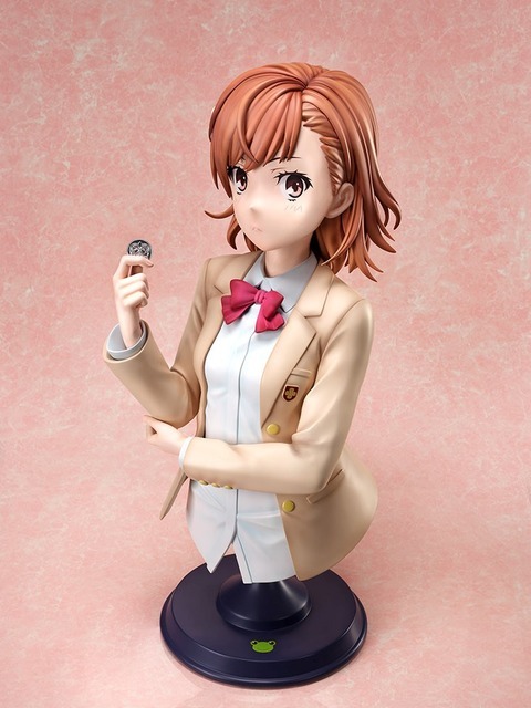 「御坂美琴 1/1胸像フィギュア」278,000円（税抜）(c)2018 鎌池和馬／冬川基／ＫＡＤＯＫＡＷＡ／PROJECT-RAILGUN T