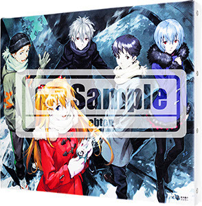 貞本義行「新世紀エヴァンゲリオン」F3キャンバスアート G　8,000円（税別）イラスト／貞本義行 （C）カラー