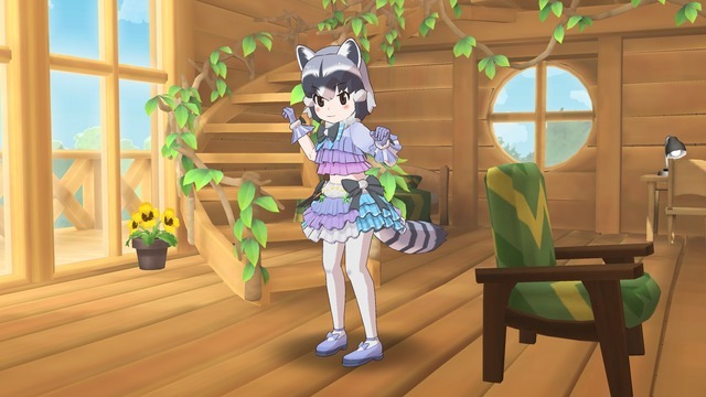 『けものフレンズ3』アライグマ（パーティードレス）（C）けものフレンズプロジェクト２Ｇ（C）SEGA