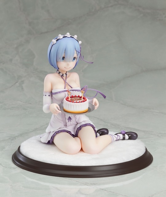 「レム・バースデーケーキVer. 1/7スケールフィギュア」14,056円（税込）（C）長月達平・株式会社KADOKAWA刊／Re:ゼロから始める異世界生活製作委員会