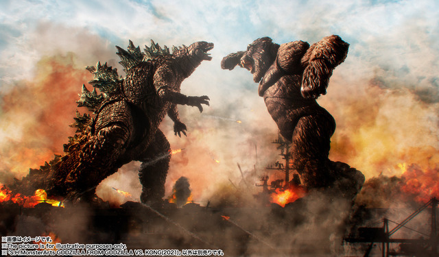 「S.H.MonsterArts GODZILLA FROM GODZILLA VS. KONG(2021)」（C） 2021 Legendary. All Rights Reserved. TM & （C） TOHO CO., LTD. MONSTERVERSE TM & （C） Legendary