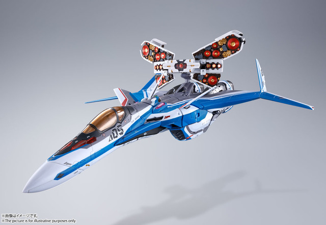 「DX超合金 劇場版VF-31Jジークフリード（ハヤテ・インメルマン機）【フォールドプロジェクションユニット装備】」21,000円（税別）（C）2021 BIGWEST