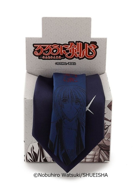 「るろうに剣心-明治剣客浪漫譚-」ネクタイ【緋村剣心】ネイビー 1,990円（税抜）（C）和月伸宏／集英社