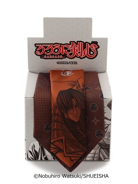 「るろうに剣心-明治剣客浪漫譚-」ネクタイ【四乃森蒼紫】ブラウン 1,990円（税抜）（C）和月伸宏／集英社