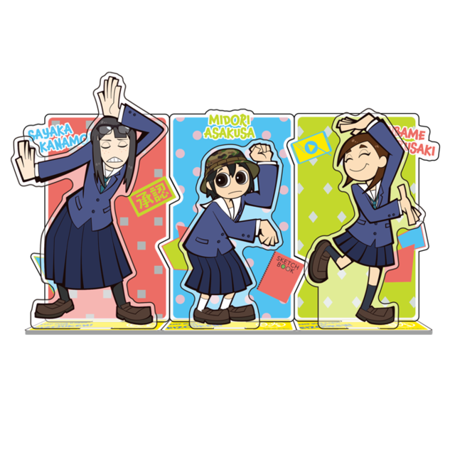 「『映像研には手を出すな！』アクリルスタンド 描き起こしSD」（C）2020 大童澄瞳・小学館／「映像研」製作委員会