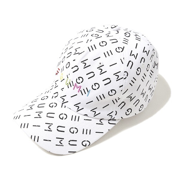 「EGUMI MONOGRAM CAP」WHITE