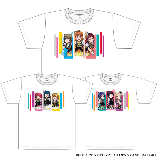 「ラブライブ！サンシャイン!!×モンスト」T シャツKU-RU-KU-RU Cruller!（C）2017 プロジェクトラブライブ！サンシャイン!!（C）XFLAG