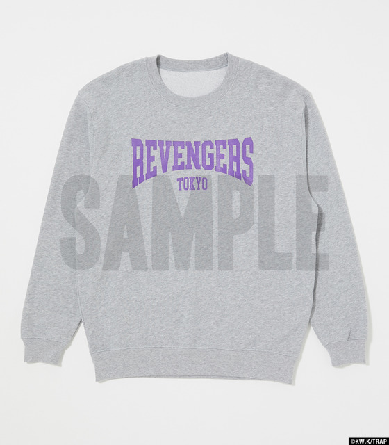 「REVENGERS CREWNECK」8,250円（税込）（C）和久井健・講談社／アニメ「東京リベンジャーズ」製作委員会