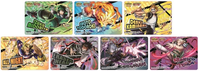 『僕のヒーローアカデミア THE MOVIE ワールド ヒーローズ ミッション』×ナムコキャンペーン【前半：8月2日(月)～】オリジナルクリアカード (全7種ランダム配布)(C)2021MHAMP　(C)KH/S　(C)堀越耕平／集英社・僕のヒーローアカデミア製作委員会　(C)BANDAI NAMCO Entertainment Inc.