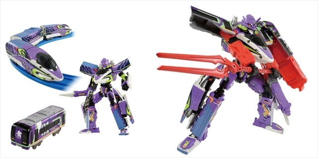 「シンカリオンZ 500 ミュースカイ TYPE EVA」プラレール（C）プロジェクト シンカリオン・JR-HECWK/超進化研究所Z・TX