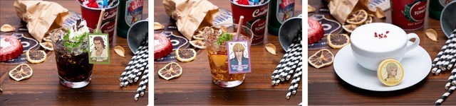 「TIGER ＆ BUNNY Cafe PLAYBACK!!」ドリンク アントニオ、キース、パオリン（C）BNP/T&B PARTNERS