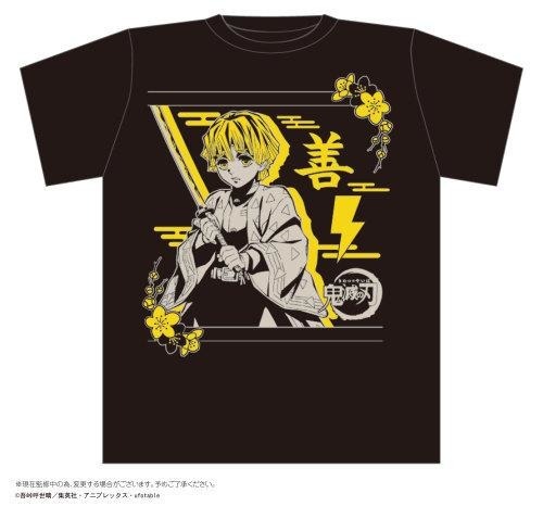 鬼滅の刃 ボトル入りTシャツ G柄 我妻善逸 BLACK（C）吾峠呼世晴／集英社・アニプレックス・ufotable