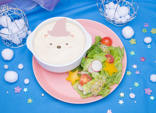 「すみっコぐらしカフェ」しろくまのぽかぽかあったかドリア　(C)2021 日本すみっコぐらし協会映画部