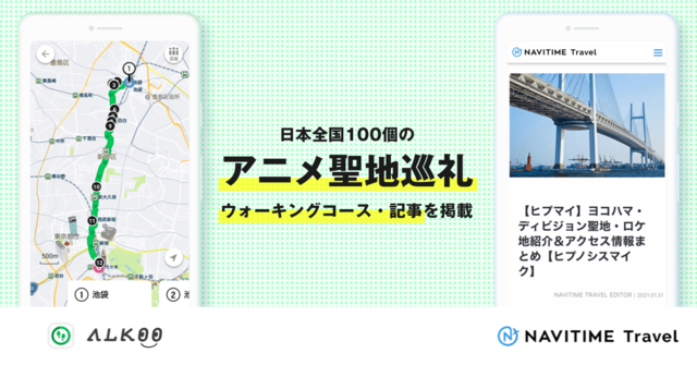 「ALKOO by NAVITIME」「NAVITIME Travel」
