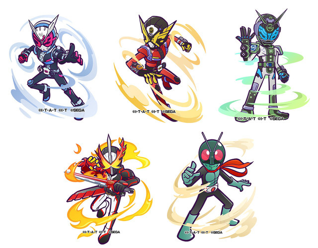 『ぷよぷよ!!クエスト』×『仮面ライダー』「仮面ライダー コラボガチャver.ジオウ」から登場する仮面ライダーシリーズ（C）石森プロ・テレビ朝日・ADK EM・東映（C）石森プロ・東映（C）SEGA