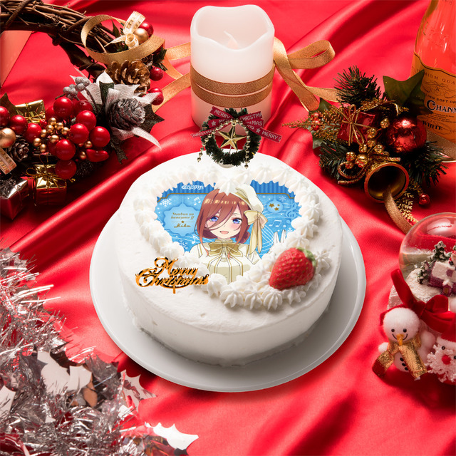 クリスマスケーキ SING FOR YOU＜三玖＞4,570円（税込）（C）春場ねぎ・講談社／「五等分の花嫁∬」製作委員会