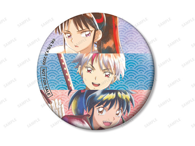 「『半妖の夜叉姫』 Ani-Art POP UP SHOP in AMNIBUS STORE／MAGNET by SHIBUYA109」「日暮とわ＆せつな＆もろは Ani-Art aqua label  マット缶バッジ イベント限定特典」（C）高橋留美子／小学館・読売テレビ・サンライズ 2020