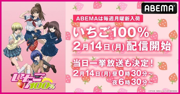 「いちご100％」配信スタート　(C)河下水希・集英社/いちご100％製作委員会