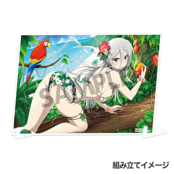 『シノビマスター 閃乱カグラ NEW LINK ビジュアルアクリルプレート』閃光（水着2019）(C)Marvelous Inc.(C)HONEY PARADE GAMES Inc.