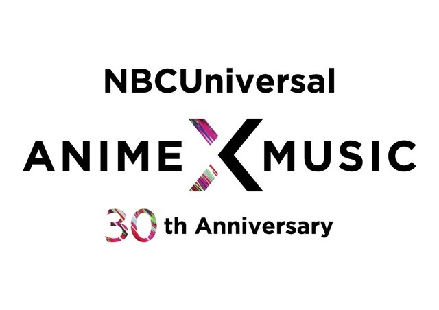 「NBCUniversal Anime × Music 30th Anniversary Project」30周年記念ロゴ