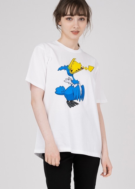 Tシャツ「ピカチュウ&ウッウ」2,500円（税込）（サイズ：SS/S/M/L/XL）（C）Pokemon. （C）Nintendo/Creatures Inc./GAME FREAK inc.ポケットモンスター・ポケモン・Pokémonは任天堂・クリーチャーズ・ゲームフリークの登録商標です。