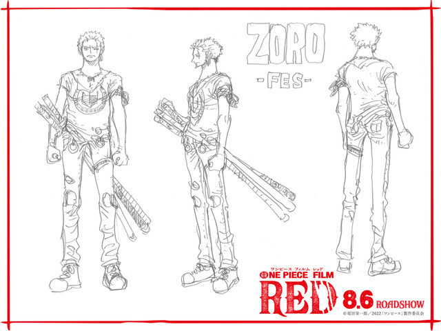 『ONE PIECE FILM RED』映画オリジナル“フェス衣裳”ゾロ（C）尾田栄一郎／2022「ワンピース」製作委員会　