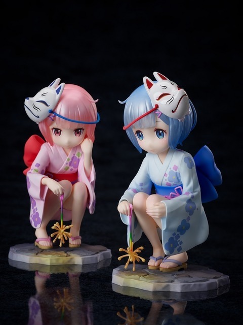 F:NEX「ラム＆レム -幼夏のおもひで- 1/7スケールフィギュアセット」（C）長月達平・株式会社KADOKAWA刊／Re:ゼロから始める異世界生活2製作委員会