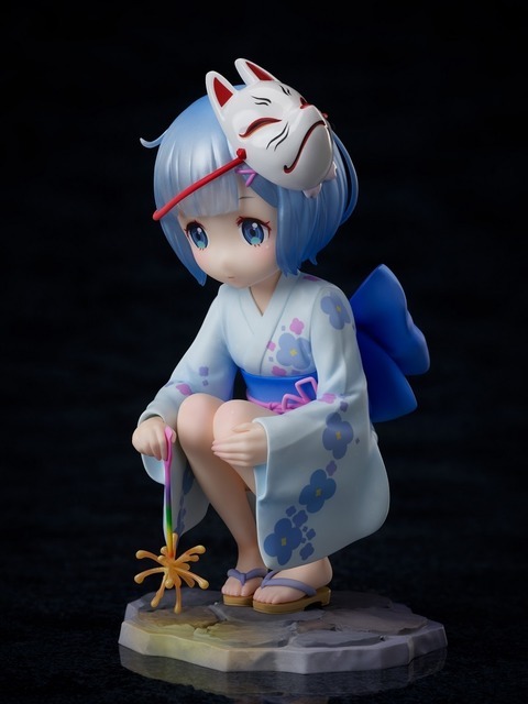 F:NEX「ラム＆レム -幼夏のおもひで- 1/7スケールフィギュアセット」のレム（C）長月達平・株式会社KADOKAWA刊／Re:ゼロから始める異世界生活2製作委員会